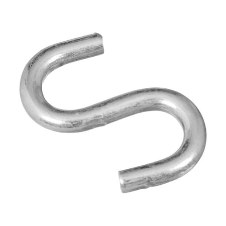 National Mfg Sales 1.5 in. Open Steel S-Hook, Zinc Plated, 4PK 5706486